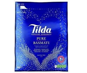 Tilda Pure Original Basmati Rice 5kg Bag Premium Quality Authentic Long Grain