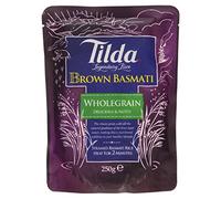 Tilda Steamed Basmati Brown Rice 250 g (Pack of 6)