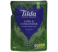 Tilda Steamed Basmati Lime and Coriander Rice 250 g (Pack of 6)