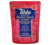 Tilda Steamed Basmati Sweet Chilli and Lime Rice 250 g (Pack of 6)