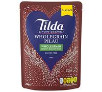 Tilda Steamed Basmati Wholegrain Pilau Rice 250 g (Pack of 6)
