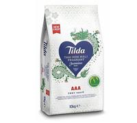 Tilda Thai Hom Mali Jasmine Rice 10kg - Authentic Thai Fragrant Long Grain Rice, Premium Quality Jasmine Rice | Premium Soft Fluffy Texture Ideal for Curries, Stir-Fries & Asian Cuisine
