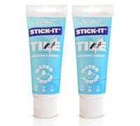Tile Adhesive & Grout Repair White Filler - 2 Pack (330g) | Ready-to-Use Waterproof Tile Gap Sealant for Bathroom & Kitchen | Mould Resistant Wall & Shower Grout | Easy DIY, No Mixing