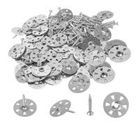 Tile Backer Board, 200 Pcs Insulation Washers Heat Shield Repair Kit Easy Fix Washers Metal Washers Insulation Board Washers 35 mm With Screws (3.5x30mm)