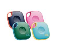Tile by Life360 Mate - Bluetooth Tracker, Keys Finder and Item Locator for Keys, Bags and More. Phone Finder. Both iOS and Android Compatible. 4-Pack (Colours)