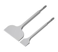 Tile Chisel SDS-Plus, 2pcs 250x40mm+280x100mm SDS Masonry Concrete Chisel Set, Tile Removal Tool, Tiles Grooving Scraping Scaling Chisels
