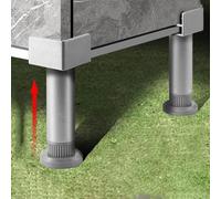 Tile clip fasteners with base fixing clip, constructed using erosion resistant aluminum alloy, offering secure fixation and adjustable height for stable tile mounting (8-10mm)