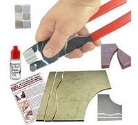 Tile Cutter for Ceramic, Glass, Wall, and Porcelain Flooring - Straight or Quarter Curve Handheld Tool - Faster and Cleaner Than a Wet Saw