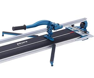 Tile Cutter, KATSU 24 Inch 600mm Professional Manual Tile Cutter with Single Slide Rail and Laser Guide, Aluminiun Base, for Precision Cutting Porcelain Tiles 347752