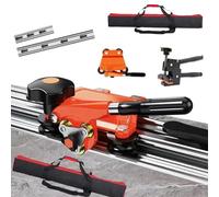 Tile Cutter with Suction Cups & Single/Double Rail - 4-Axis Rotary 3-Blade with Ultra-Hard Tip | Cuts 1.2-3.6m Porcelain & Granite Slabs,3.8m