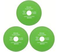 Tile Cutting Disc 3PCS Ultra-Thin Diamond Saw Blade for Glass Ceramic Tile & Crystal Wine Bottle Cutting(100x20mm)