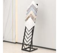 Tile Display Rack - Commercial for Wood & Ceramic Samples Metal Stand for Warehouses & Retail Spaces Holds 12 Tiles Perfect for Showrooms & Easy Access