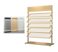 Tile Display Rack - Mobile Sample Stand for Commercial Use, Heavy Load Capacity for Flooring Centers & Design Studios,