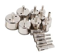 Tile Drill Bit Ceramic Glass Coated Marble Tool 16pcs 6-50mm Diamond Hole Saw