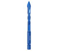 Tile Drill Bits Set, Skewed Head Drill Bit Set 6/8/10/12mm High-Hardness Skew Head Eccentric Drill Bit Hexagonal Shank Oblique Head Eccentric Drill Bit for Glass Tile Wood
