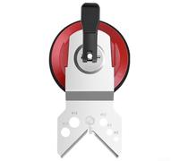 Tile drilling guide jig featuring a large suction cup for enhanced grip, suitable for 6mm 83mm drill bits, stainless steel design for durability and