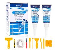 Tile Grout Repair Kit, 12 Pcs White Grout Filler For Bathroom Shower Kitchen Floor Tile - Restore and Renew Tile Grout Joints