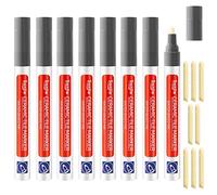 Tile Grout Restorer Pen Grey, 8 Wall Grout Reviver, Grouting Filler Marker With Replacement Nib Tip for Kitchen Bathroom Tiles Gap