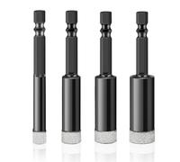 Tile Hole Cutter, Diamond Core Drill Bit Hole Saw Hexagonal Shank Vacuum Brazed Pack Of 3 6mm 8mm 10mm(5PCS 14mm)