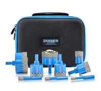 Tile Hole Cutter Set, Diamond Drill Bits for Porcelain Tiles, 9pcs ZNXIMER Tile Drill Bits Set 6mm-65mm for Glass, Porcelain Tiles, Ceramic, Granite, Marble, Stone and More Drilling