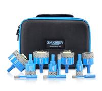 Tile Hole Cutter Set, ZNXIMER Diamond Drill Bits, 11pcs Tile Drill Bits Set 6mm-65mm for Glass, Porcelain, Ceramic, Granite, Marble, Stone and More Drilling
