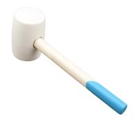 Tile Installation Rubber Mallet with Wooden Handle, 16oz Hammer