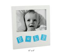 Tile Letters Photo Frame 6X4 - Blue
