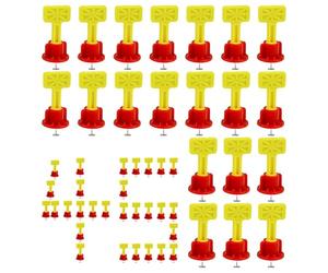 Tile Leveling Spacers - Pack of 45 Tile Leveling and Positioning Spacers | Tool for Adjusting the Floor - For Bathroom Kitchen Toilet Residential Building