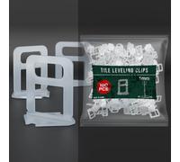 Tile Leveling System 1mm 100Pcs for Professional DIY Ceramic Tile and Stone Installation, Tiles Leveler Spacers Clips for Wall Floor 1mm,Spacers Only, 100Pcs(1mm)