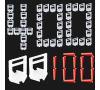 Tile Leveling System 2mm, 400 Pcs Tile Spacers Leveling Clips and 100 Pcs Reusable Wedges for Floor tiling