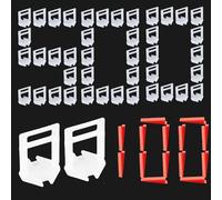 Tile Leveling System 2mm, 500 Pcs Tile Spacers Leveling Clips and 100 Pcs Reusable Wedges for Floor tiling