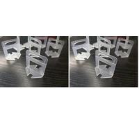 Tile Leveling System 2mm 600Pcs for Professional DIY Ceramic Tile and Stone Installation, Tiles Leveler Spacers Clips for Wall Floor 2mm,Spacers Only, 600Pcs (Pack of 2)