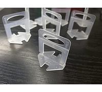 Tile Leveling System 2mm 600Pcs for Professional DIY Ceramic Tile and Stone Installation, Tiles Leveler Spacers Clips for Wall Floor 2mm,Spacers Only, 600Pcs