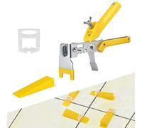Tile Leveling System 3mmTile Leveling System 3mm Tile Kits, 300pcs Tile Spacer Clips, 100pcs Reusable Wedges for Floor, Wall Tile Leveler Tools