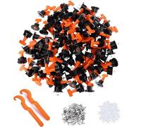Tile Leveling System Kit with 100pcs Tile Leveler Spacers & 2 Special Wrenches & 500pcs 2mm Tile Spacers & 50 Metal Clips