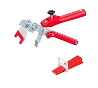 Tile Leveling System Kits with 1pcs Pliers, 400pcs 2mm Tile Spacers Clips, 200pcs Reusable Wedges, Professional Ceramic Tile Levelling Installation Tool, Tiling Levellers Tools for Floor, Wall, Stone