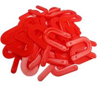 Tile Leveling System Tile Spacers 3mm, 400 pieces Horseshoe Shim U Shape Plastic Tile Leveling Clips for Tile Leveling System Floor Wall Tile Installation