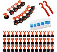 Tile leveller, 100pcs Tile Leveler Spacers and 500Pcs 2mm Tile Spacer and 2Pcs Special Wrench Reusable Spacer Flooring