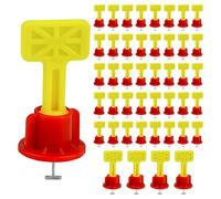 Tile Levelling Spacers, Pack of 45 Tile Adjusters and Positioning Spacers, Wall Anti-Loosening System, for Shower, Bathroom, Sink, Kitchen, Toilet, Residential Building, Industrial