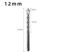 Tile Porcelain Drill Bit for SDS Plus Shank Carbide 2 Edge Triangular Point for Ceramic Granite Stone Concrete Drilling 6x110mm