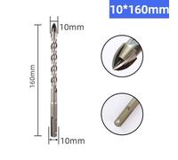 Tile Porcelain Drill Bit for SDS Plus Shank, Carbide Tipped Masonry Drill for Ceramic Granite Stone Concrete Walls, 4-Cutting Edges Alloy Steel Bit, 1pc