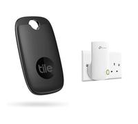 Tile Pro (2022) Bluetooth Item Finder, 1 Pack, 120m finding range, works with Alexa & TP-Link WiFi Booster, 300 Mbps WiFi Range Extender Repeater, Internet Booster with Ethernet Port