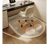 Tile protective mat Cartoon-themed Office Mats And Children’s Study Chairs With Multi-functional Protective Pads(Corgi,120 * 80cm)