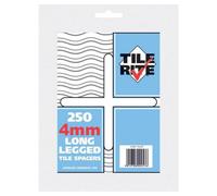 Tile Rite - Long Legged Tile Spacers - 4mm (Pack Of 250)