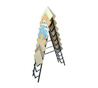 Tile Sample Display Stand,Double-Sided Retail Floor Tile Display Stand, 10/20 Grid Sample Rack for Building Materials, Perfect for Stores & Exhibition Halls (270x920x1500mm)
