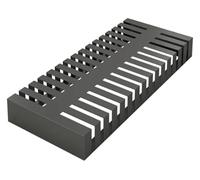 Tile Sample Display Stand,Floor Tile Display Stand Glass Templates Wooden Plate Storage Organizer for Shopping Malls Trade Show Exhibition Halls(Black,1.6cm)