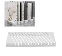 Tile Sample Display Stand,White Marble Slab Display Stand - Floor Tile Rack for Retail & Shopping Malls - Ceramic Sample Holder for Stone & Wood Bricks (39"x16"x4")
