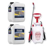 Tile & Slate Cleaner Bundle - 2x 5 Litre with Pump Sprayer | Professional Outdoor Stone Cleaner for Roof Tiles & Slate - Removes Dirt, Algae & Grime