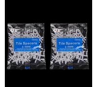 Tile Spacer Cross Clips 200PCS for Tile Leveling System Floor and Wall Construction Tool Supports Easy Tile Layout Management (2.5mm)