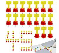 Tile Spacer Levelling System, 45 Pieces Levelling Brackets Set, Tool for Adjusting the Floor, for Bathroom, Kitchen, Toilet, Residential Building
